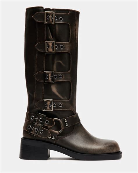 steve madden rocky brown knee boots.